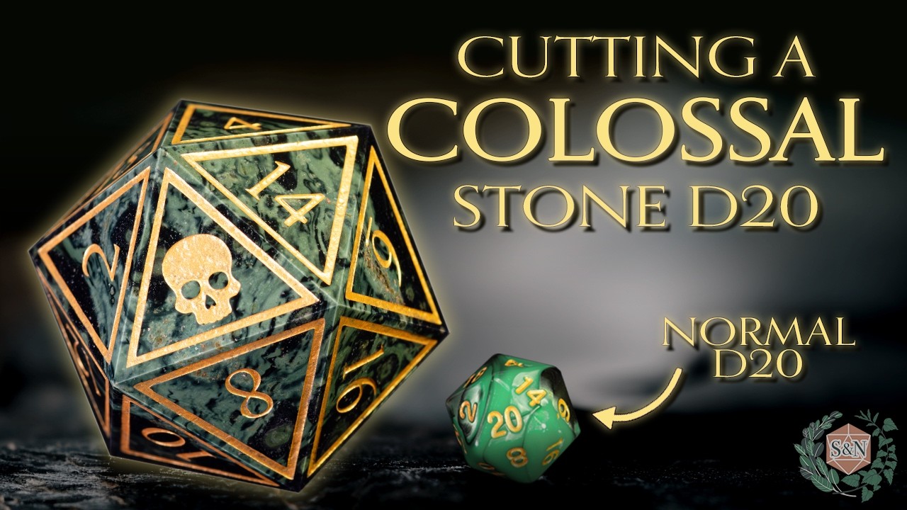 I Spent Over 100 Hours Carving This COLOSSAL Kambaba Jasper D20!