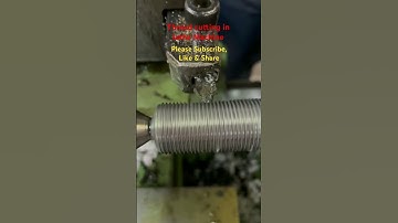 Thread cutting in lathe Machine #viral #shots #trending #video #viralvideo #youtubeshorts #creative