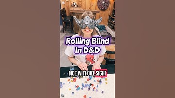 No Sight, No Problem. Rolling Dice Blind. #dnd #dungeonsanddragons #ttrpgs #dicegoblin #dice