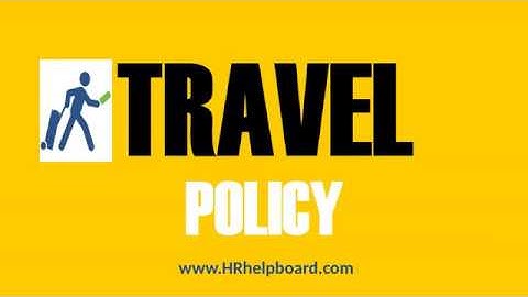 Travel Policy and Norms for Employees of Company - HRhelpboard