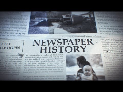 After Effects Template: Newspaper History - YouTube