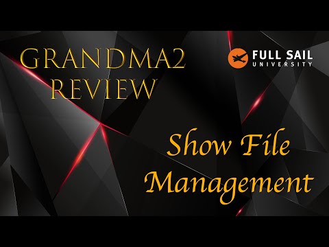 GrandMA2 Show File Management Review