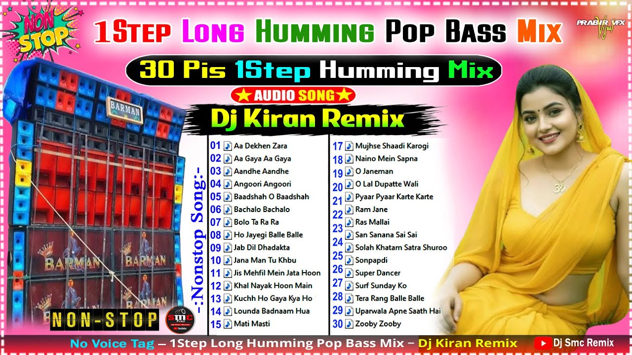 Dj Kiran Remix 💫1 Step Long Humming Pop Bass Mix 👌 30 Pis 1Step Humming Mix