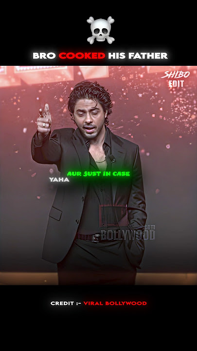 Aryan Khan Cooked Sharukh Khan 💀🤬🔥 Ft. @viralbollywood #shorts #sharukhkhan #aryankhan