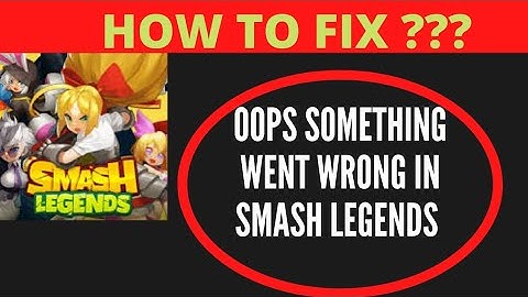 #smashlegends #wrong #fix OOPS SOMETHING WENT WRONG IN SMASH LEGENDS, HOW TO FIX 😭 | | FING 24 😎