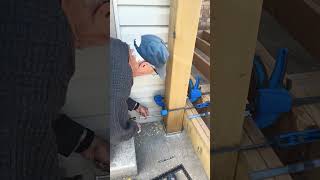 Installing the Clothesline Pole on New Composite Deck #DIY #Carriage Bolts #Nature's Clothes Dryer