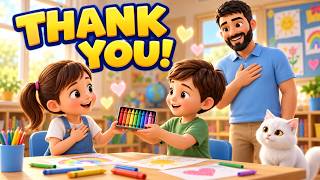 The Power of Thank You! Gratitude Song for Kids | My Buddy's World