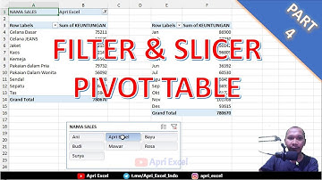 04. Slicer pivot table excel / slicer excel multiple pivot tables