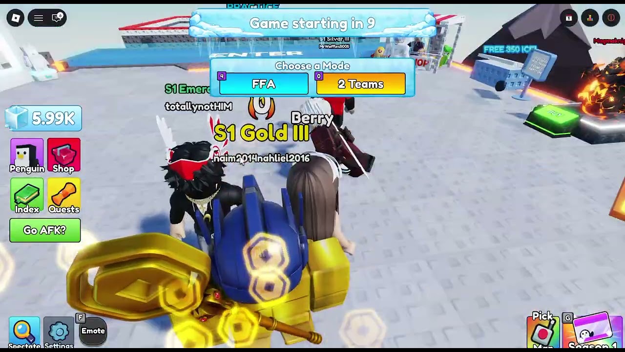 playing knockout again