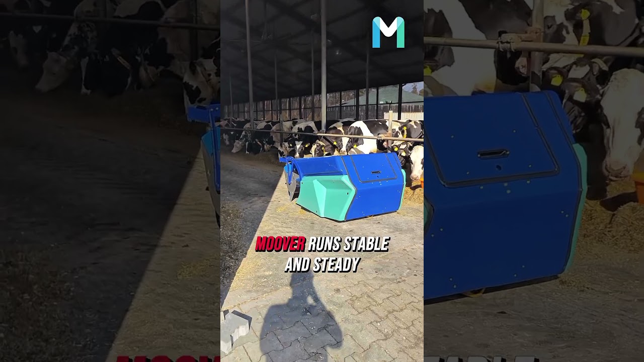 MOOver – autonomous feed pushing robot at work