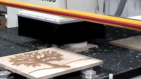 UHMW Gear Machined on a C.R. Onsrud CNC Router