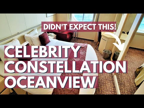 Celebrity Constellation Oceanview Stateroom Tour, Cabin 3076