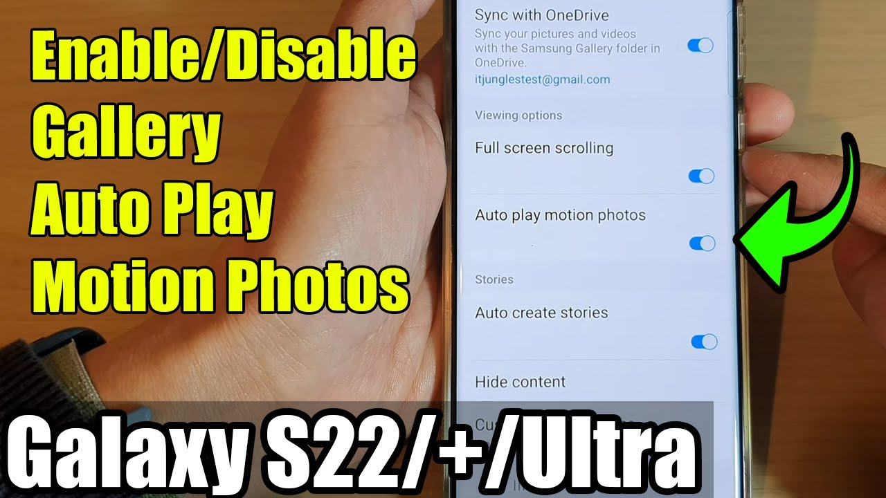 Galaxy S22/S22+/Ultra: How to Enable/Disable Gallery Auto Play Motion Photos