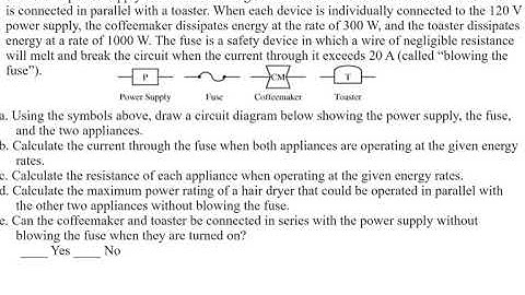 AP Physics 2 - FRQ - Circuits and Power - Series and Parallel Connection - College Board Study Guide