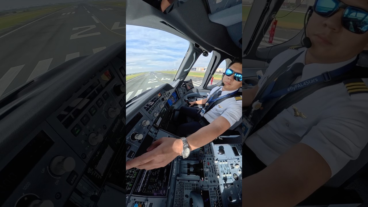 INSANE View! A350-1000 Cockpit Takeoff from Manila 🇵🇭