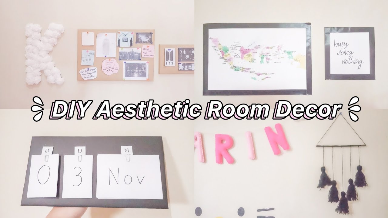 DIY Aesthetic Room Decor #2 - Indonesia - YouTube