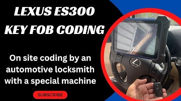 Lexus ES300 Key Fob Coding - How to Program a Lexus ES300 Key Fob with a Special Machine (Locksmith)