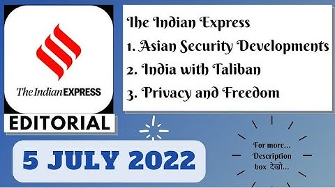 5th July 2022 | Gargi Classes The Indian Express Editorials and Ideas Analysis | By R.K. Lata