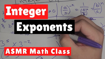 Integer Exponents - ASMR Math Class - Male Whispers, Sharpie & Paper Sounds