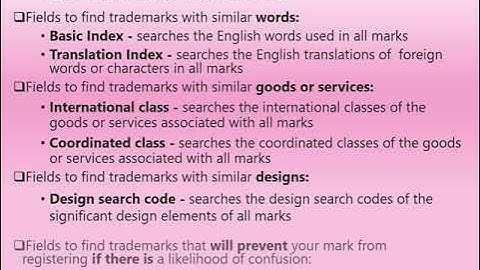 Trademark Searches   USPTO Using TESS Free Form