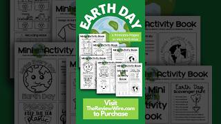 Grab your #EarthDay Printable Mini Activity Book on the website, #etsy or #tpt! #earthdayactivities