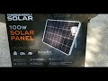 New Harbor Freight 100 Watt Monocrystalline Solar Panel (Item # 57325)