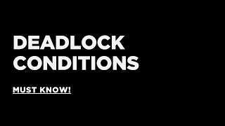 Necessary Conditions for Deadlock Explained Using Analogy | Operating System | 5 Minutes