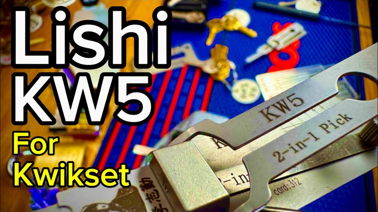 how to use a Lishi kw5 lock pick on kwikset locks 🔐 YouTube