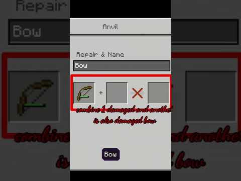 Video: Kan du reparera bågar i minecraft?
