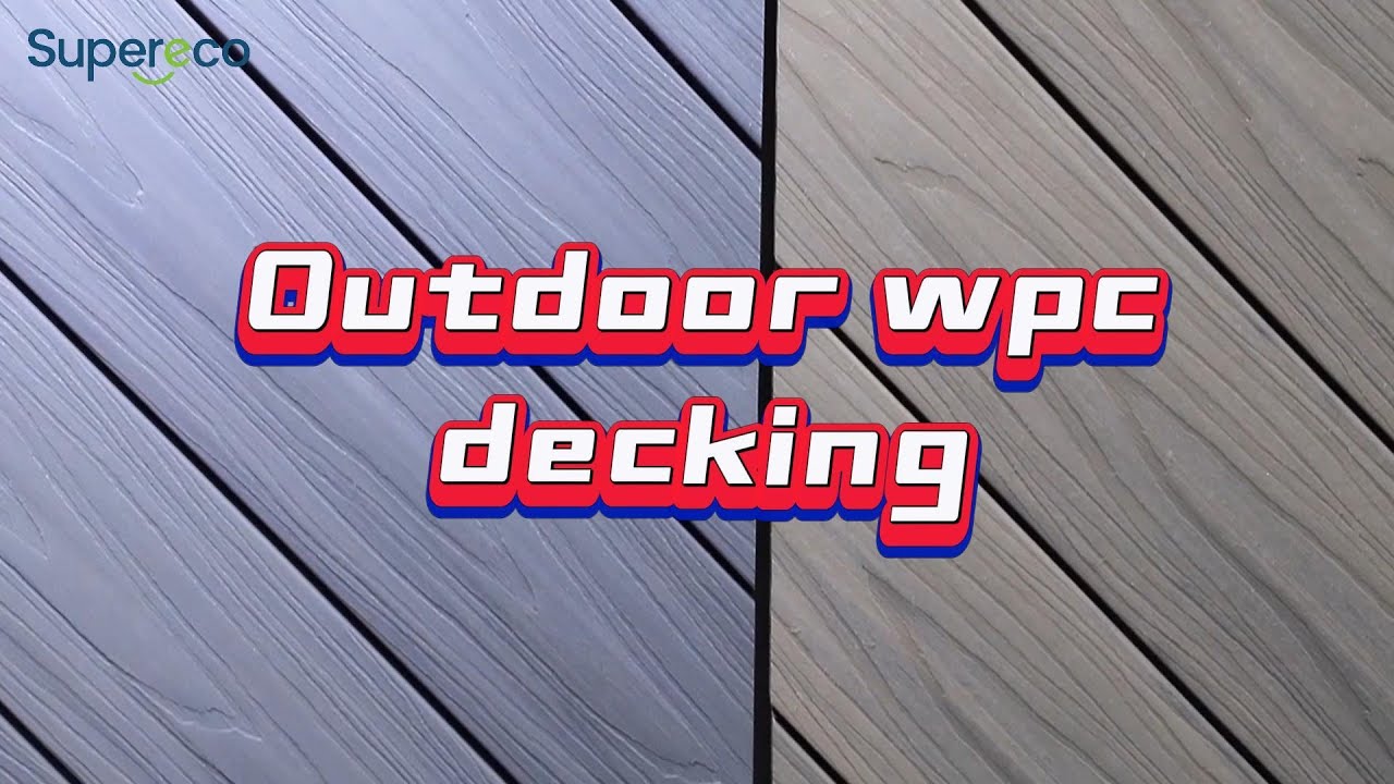 Decking Dark Teak Wood Decking Composite Interlocking Co Extrusion Decking Board for Park
