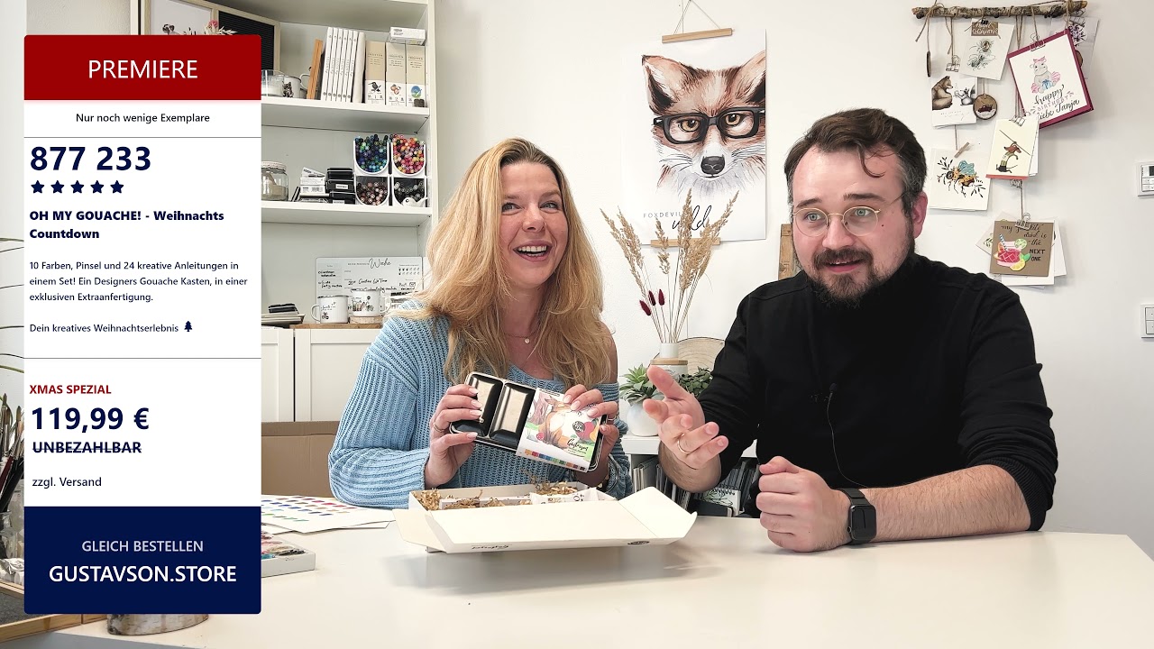 Dein Gouache Weihnachts-Countdown by Miss Nice Day und Gustavson