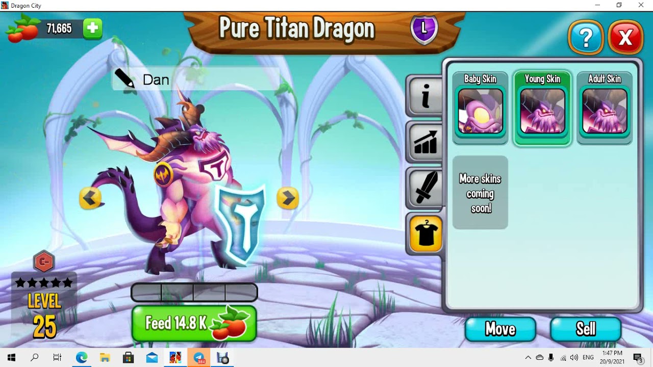 Dragon city pure titan dragon showcase