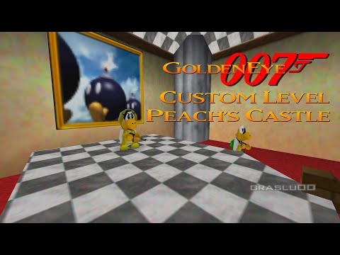 GoldenEye 007 N64 - Peach's Castle - 00 Agent (Custom level)