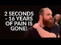 2 SECONDS - AND 16 YEARS OF PAIN IS GONE! - POWERFUL HEALING AND BAPTISM!