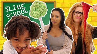 New SLime Class Teacher vs Old Slime Teacher at Slime School - New Toy School