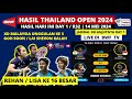 Hasil Thailand Open 2024 Hari ini: Rehan Lisa Ke 16 Besar | Thailand Open 2024 Badminton Day 1/R32