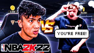 The Biggest Trash Talking Kid Ever Challenged me to a Wager... (NBA 2K22)