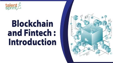 Blockchain and Fintech : Introduction