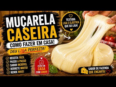 How to make homemade mozzarella with 10 liters of milk - No hassle!