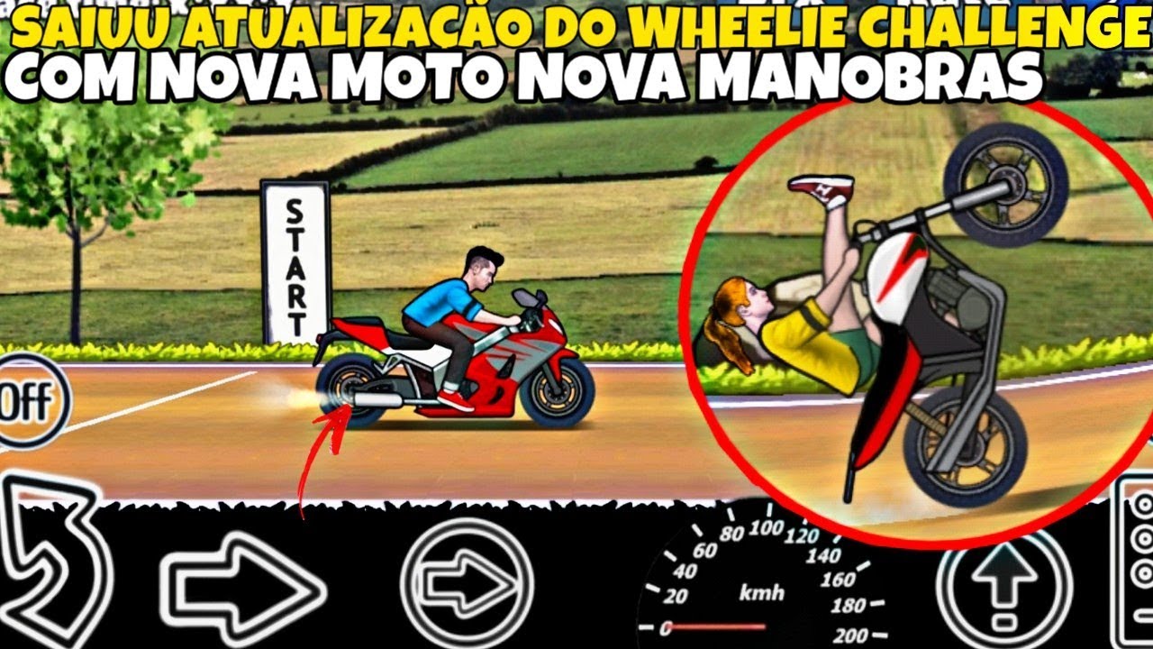 Novidades do jogo Moto Wheelie Beta