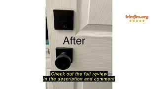 Review Kwikset Downtown Deadbolt Lock, Matte Black Square Exterior Keyed Front Entry Door, Pick Resi