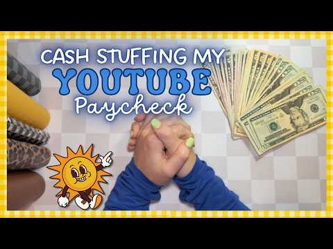 Cash Stuffing My Youtube Paycheck!!! *cash Envelope System*