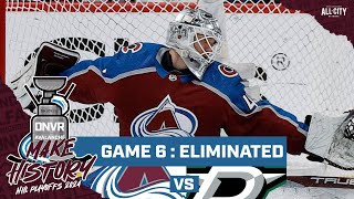 Matt Duchene ends Colorado Avalanche season in 2OT of Game 6 against Dallas Stars