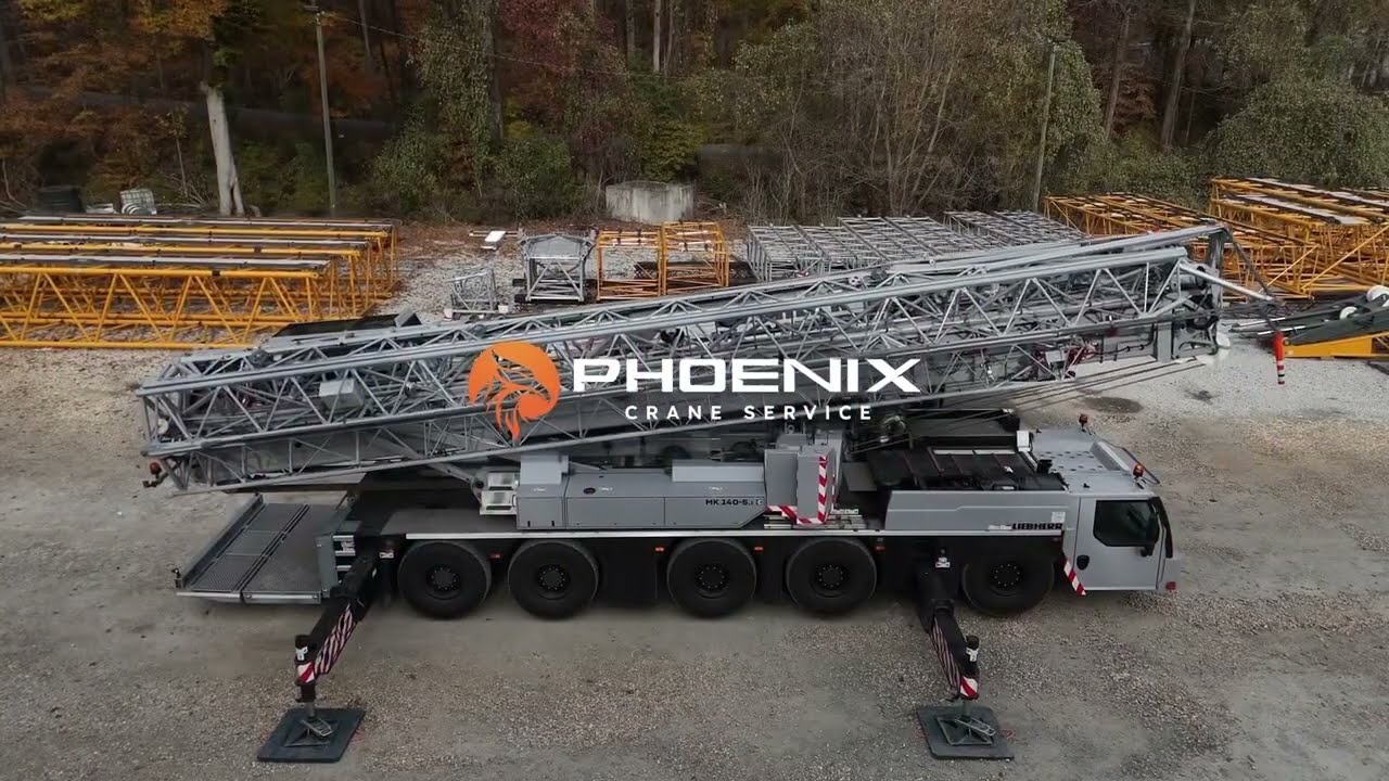 Phoenix Crane Service Liebherr MK140-5.1 self-erection - YouTube