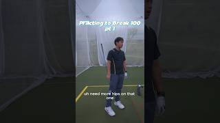 Practicing to break 100 pt 1 #golf