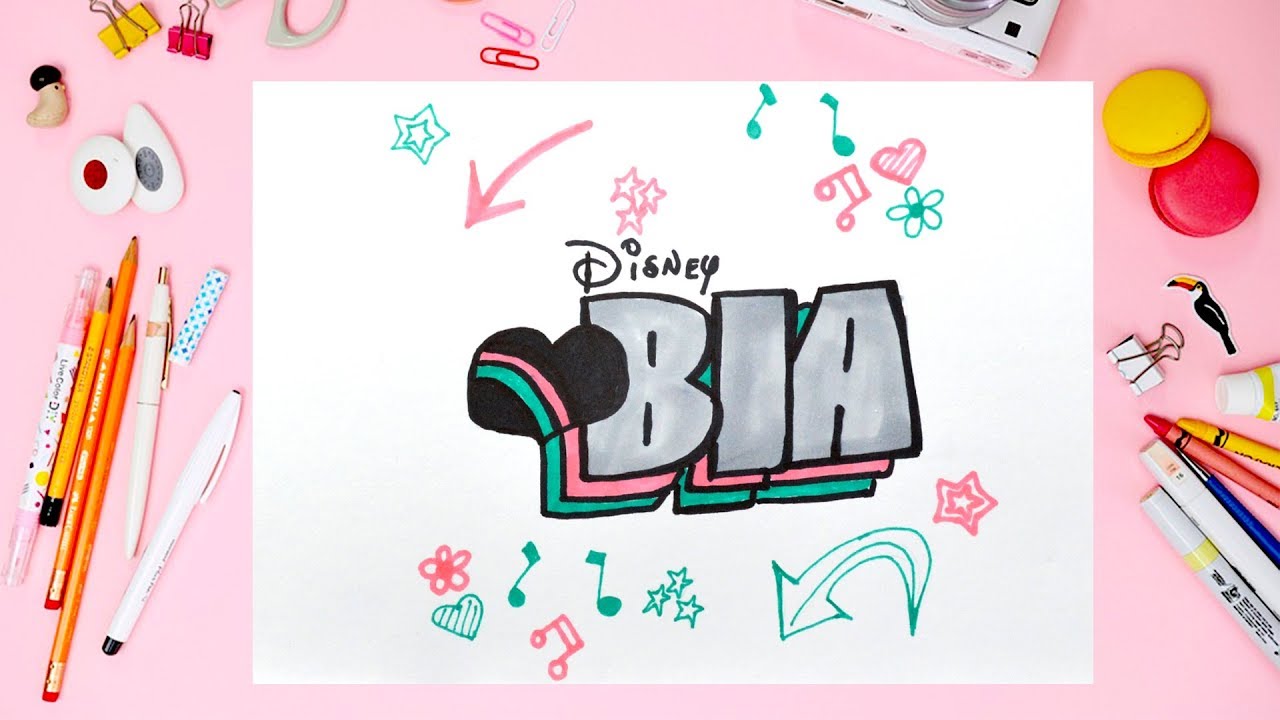 DisneyBIA - Cómo dibujar el logo de BIA Disney ❤️Art Colorkids - thptnganamst.edu.vn