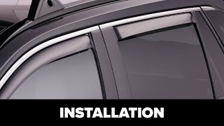 Rear WeatherTech Side Window Deflector Installation with Adhesive