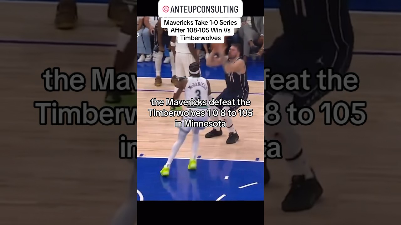 Mavericks Take 1-0 Series Lead Vs TWolves 