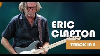 Clapton Style Blues Shuffle Backing Track in E chords