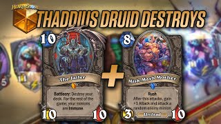 Thaddius Druid STOMPS People | Savjz Hearthstone